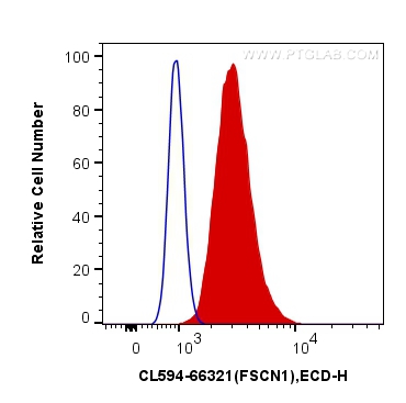 FC experiment of HeLa using CL594-66321