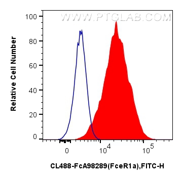 FC experiment of MC/9 using CL488-FcA98289 FC experiment of MC/9 using CL488-FcA98289