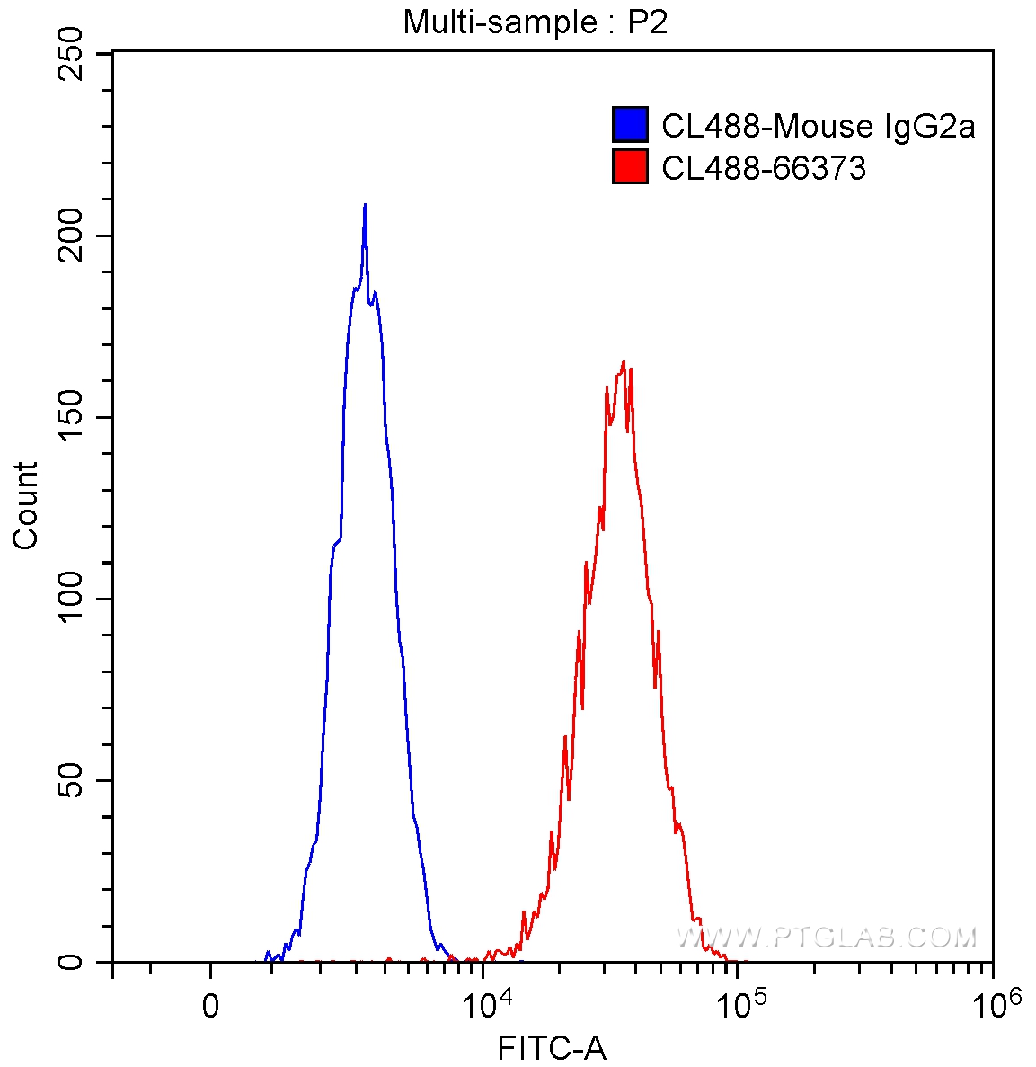 FC experiment of HeLa using CL488-66373