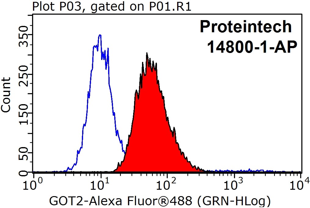 FC experiment of HEK-293 using 14800-1-AP