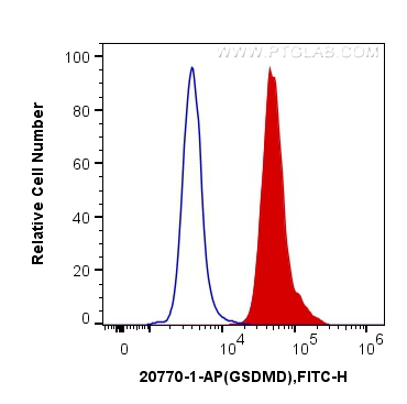 FC experiment of Jurkat using 20770-1-AP