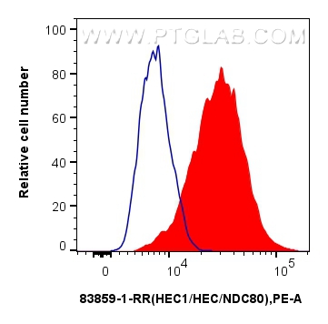 FC experiment of HeLa using 83859-1-RR (same clone as 83859-1-PBS)