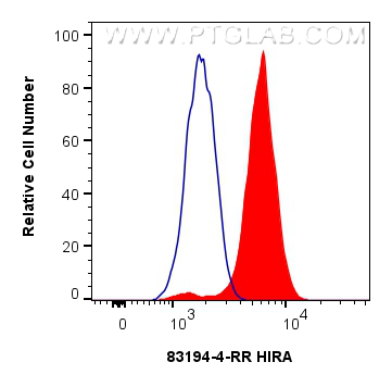 FC experiment of K-562 using 83194-4-RR (same clone as 83194-4-PBS)