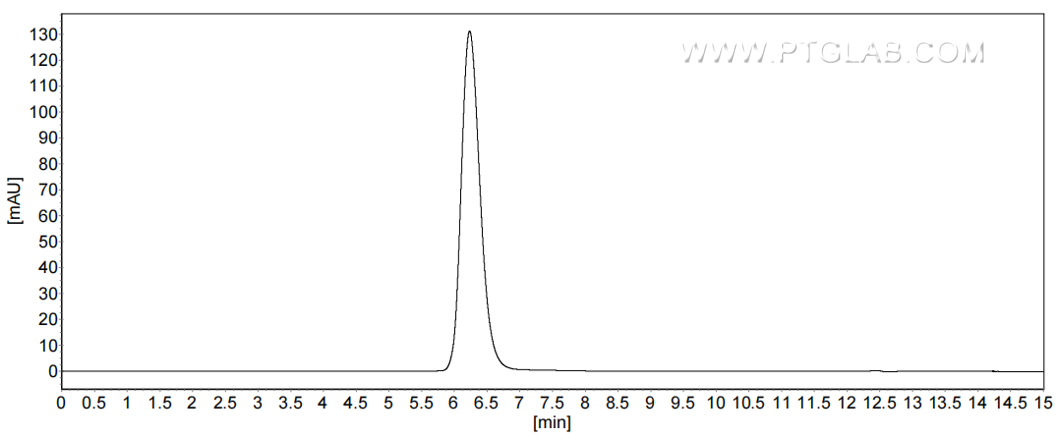 The purity of Human FGFR2(IIIc) was greater than 90% as determined by SEC-HPLC.