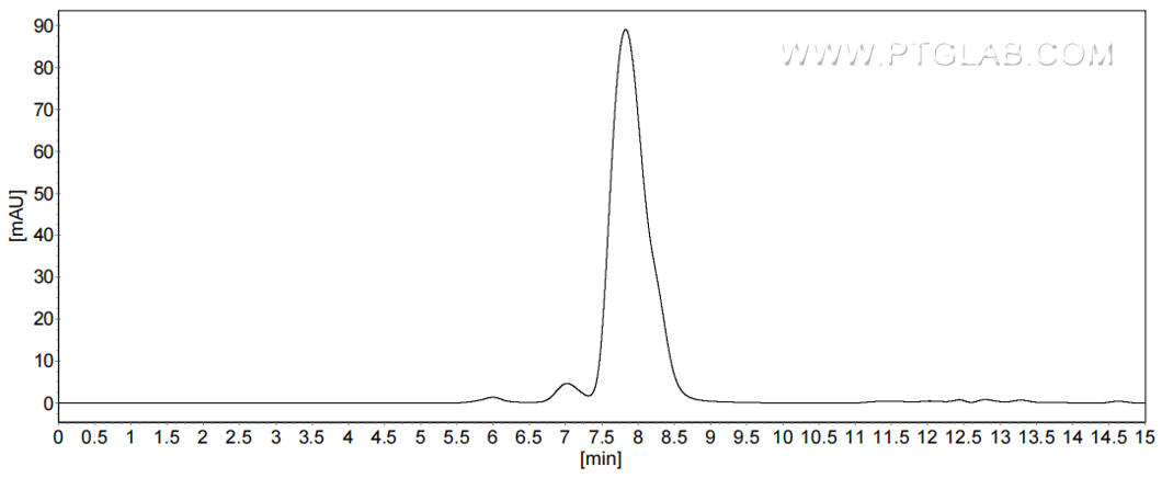 The purity of Human CD147 was greater than 90% as determined by SEC-HPLC.