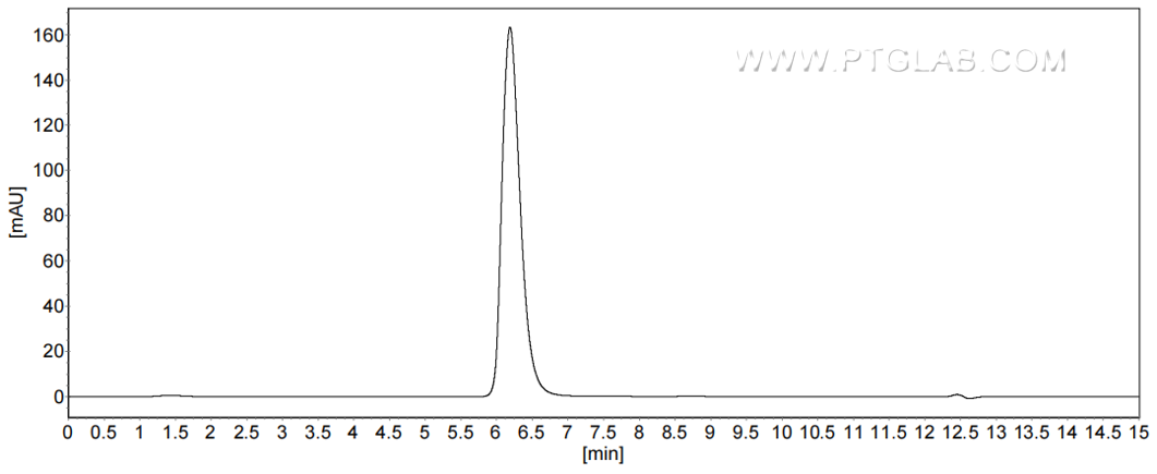 The purity of Human CD34 was greater than 90% as determined by SEC-HPLC.