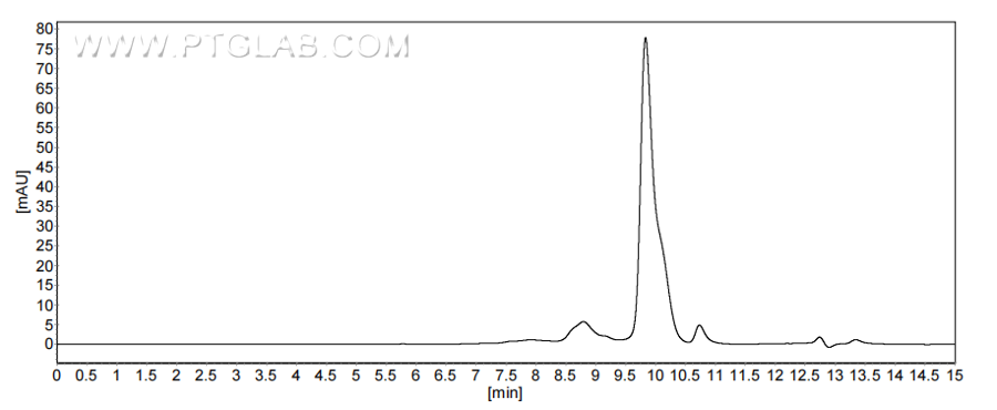 The purity of Human KLK14 was greater than 90% as determined by SEC-HPLC.