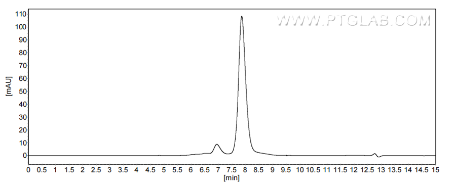 The purity of Mouse CD5L was greater than 90% as determined by SEC-HPLC. The purity of Mouse CD5L was greater than 90% as determined by SEC-HPLC.