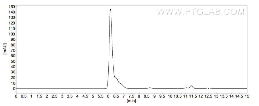 The purity of Mouse MerTK was greater than 90% as determined by SEC-HPLC.