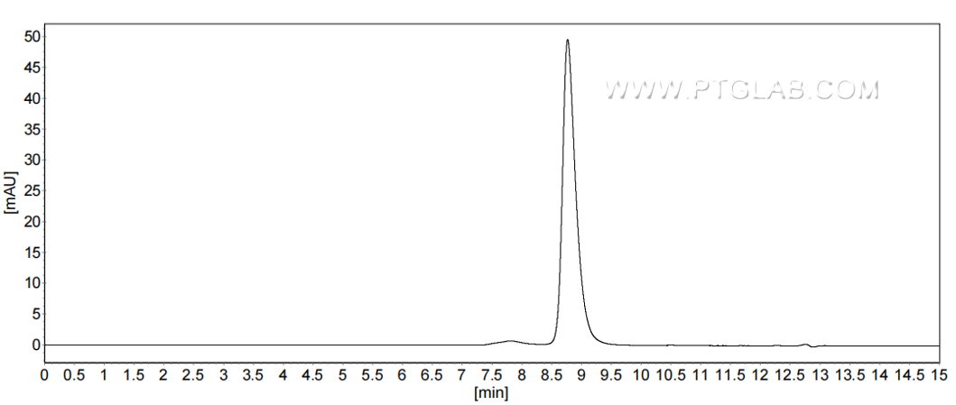 The purity of Mouse IFN-alpha 2 was greater than 90% as determined by SEC-HPLC. The purity of Mouse IFN-alpha 2 was greater than 90% as determined by SEC-HPLC.
