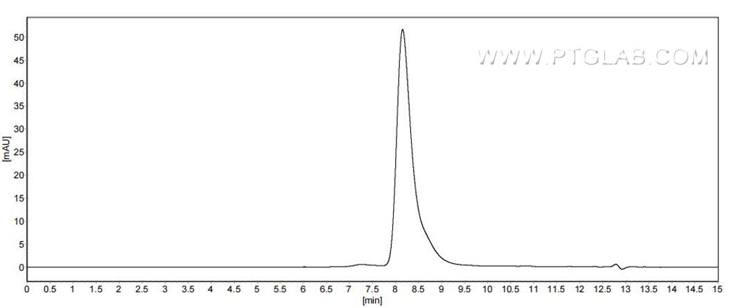 The purity of Human BTC was greater than 90% as determined by SEC-HPLC.
