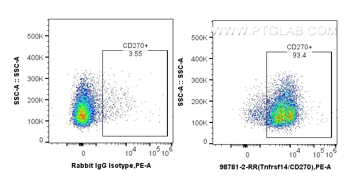 FC experiment of mouse splenocytes using 98781-2-RR