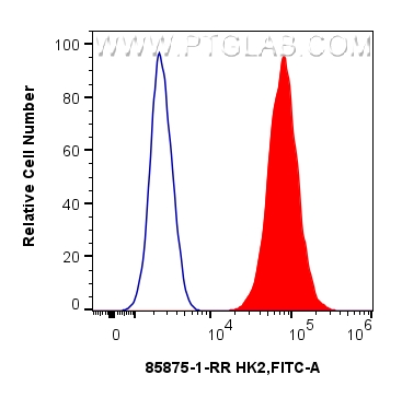 FC experiment of HepG2 using 85875-1-RR