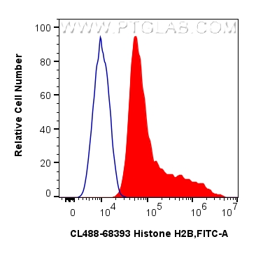FC experiment of HeLa using CL488-68393