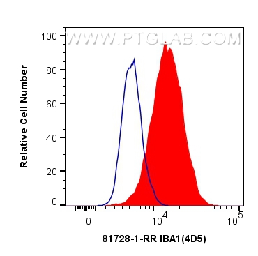 FC experiment of THP-1 using 81728-1-RR (same clone as 81728-1-PBS)