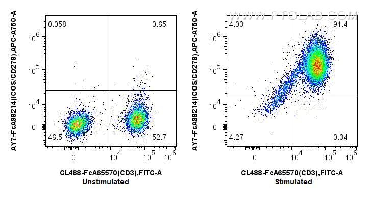FC experiment of human PBMCs using AY7-FcA98214