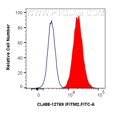 FC experiment of MCF-7 using CL488-12769 FC experiment of MCF-7 using CL488-12769