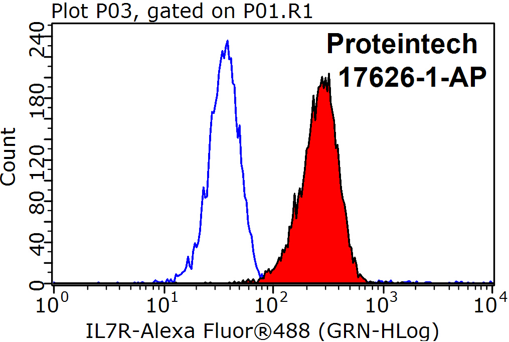 FC experiment of K-562 using 17626-1-AP