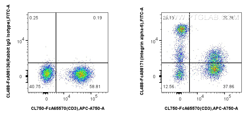 FC experiment of human PBMCs using CL488-FcA98171