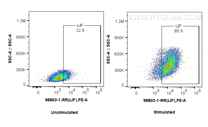 FC experiment of human PBMCs using 98803-1-RR
