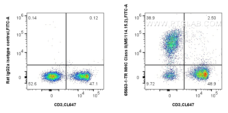 FC experiment of mouse splenocytes using 65663-1-TR