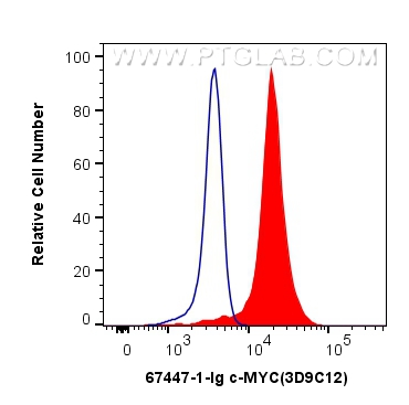 FC experiment of K-562 using 67447-1-Ig