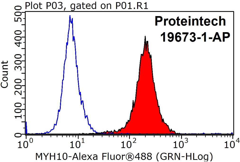 FC experiment of HepG2 using 19673-1-AP