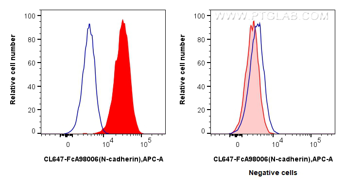 FC experiment of HeLa using CL647-FcA98006 FC experiment of HeLa using CL647-FcA98006
