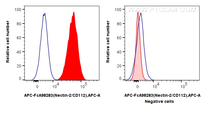 FC experiment of K-562 using APC-FcA98283 FC experiment of K-562 using APC-FcA98283