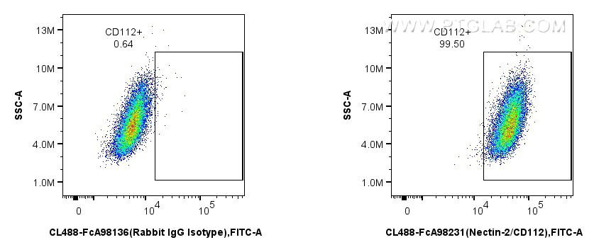 FC experiment of NIH/3T3 using CL488-FcA98231 FC experiment of NIH/3T3 using CL488-FcA98231