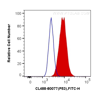 FC experiment of HepG2 using CL488-80077