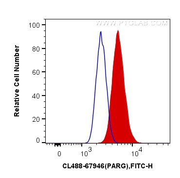 FC experiment of A431 using CL488-67946