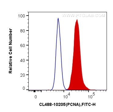FC experiment of HeLa using CL488-10205