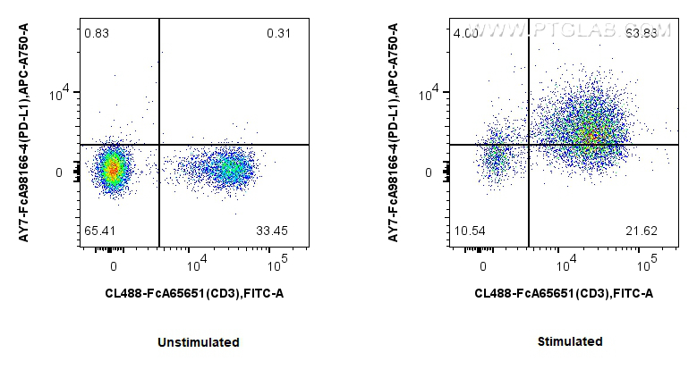 FC experiment of mouse splenocytes using AY7-FcA98166-4 FC experiment of mouse splenocytes using AY7-FcA98166-4