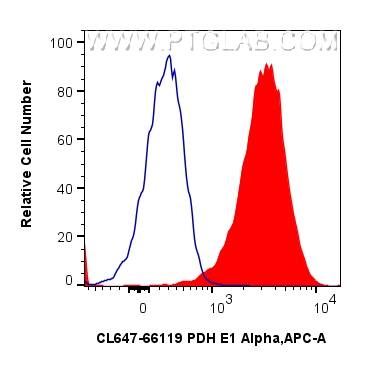 FC experiment of HEK-293 using CL647-66119