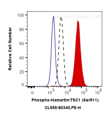 FC experiment of HeLa using CL555-80340