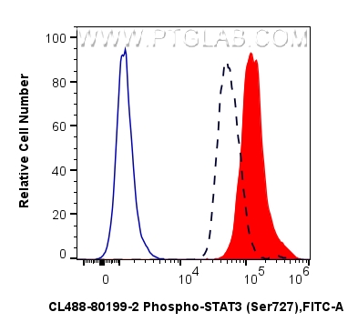 FC experiment of HEK-293T using CL488-80199-2 FC experiment of HEK-293T using CL488-80199-2