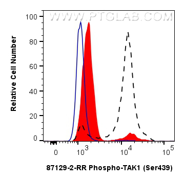 FC experiment of HEK-293 using 87129-2-RR FC experiment of HEK-293 using 87129-2-RR