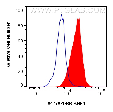 FC experiment of MCF-7 using 84770-1-RR (same clone as 84770-1-PBS)