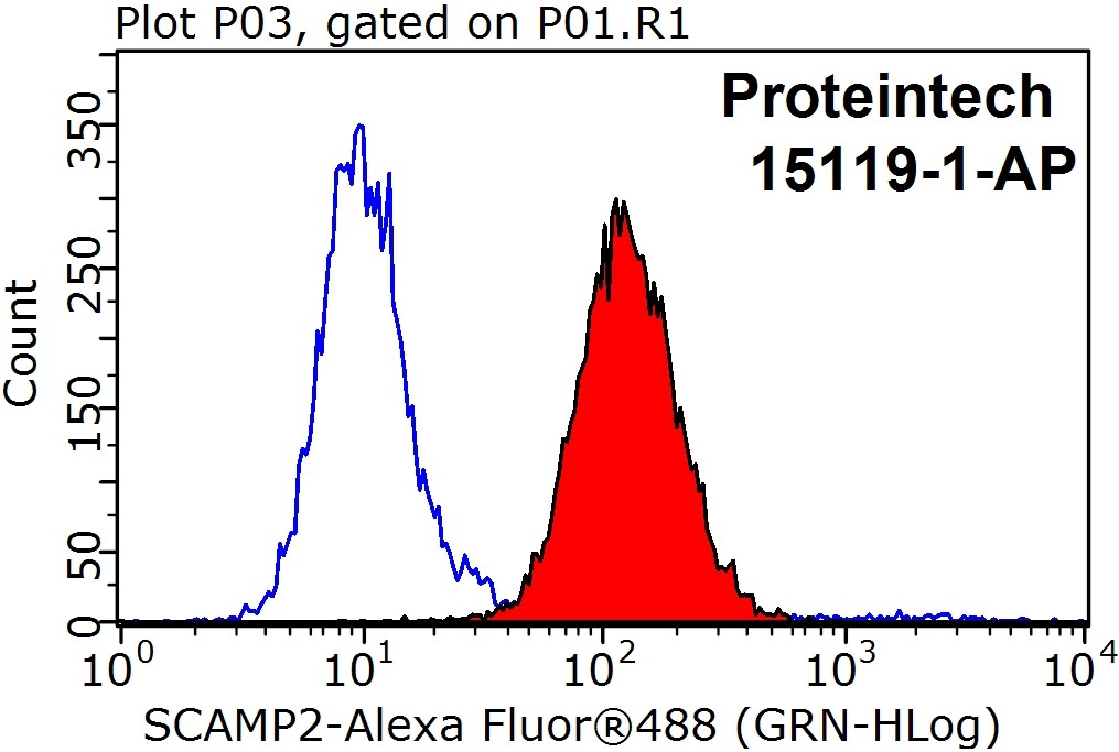 FC experiment of HEK-293 using 15119-1-AP