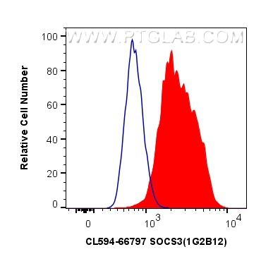 FC experiment of Jurkat using CL594-66797