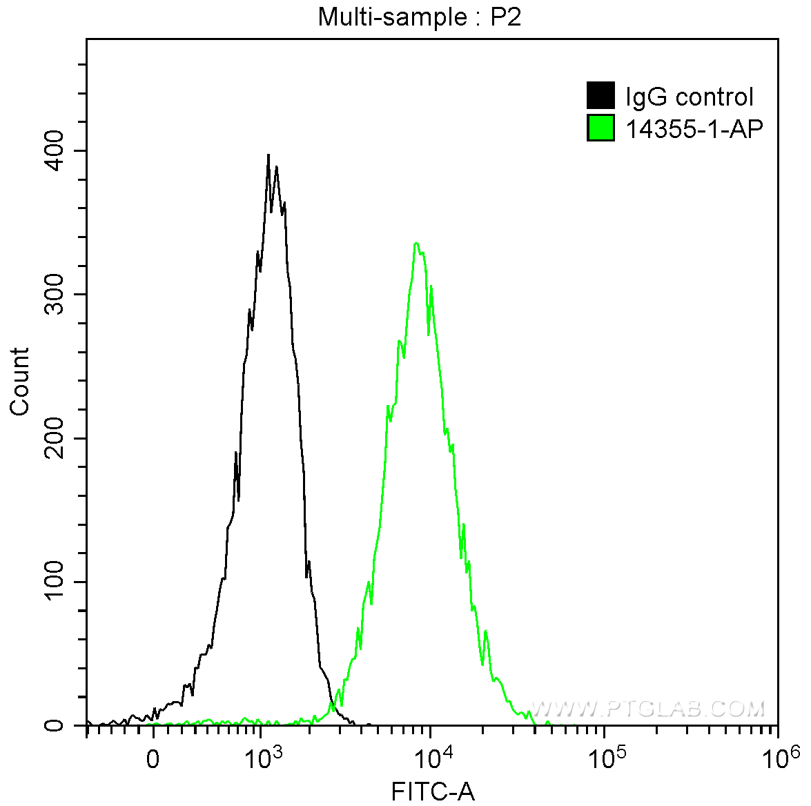 FC experiment of Raji using 14355-1-AP