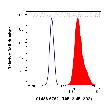 FC experiment of HeLa using CL488-67621