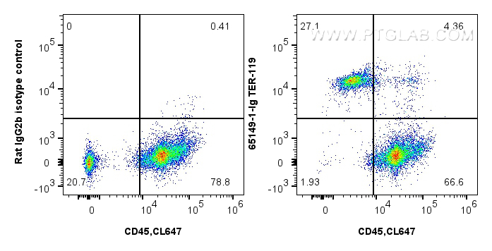 FC experiment of mouse bone marrow cells using 65149-1-Ig