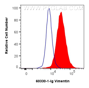 FC experiment of HeLa using 60330-1-Ig FC experiment of HeLa using 60330-1-Ig