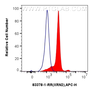 FC experiment of HeLa using 83378-1-RR