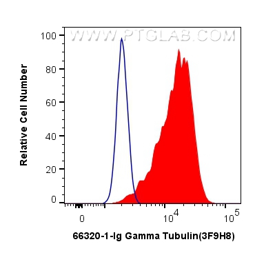 FC experiment of HeLa using 66320-1-Ig